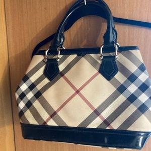 Burberry Handbag. Top Handle. Gently Used.